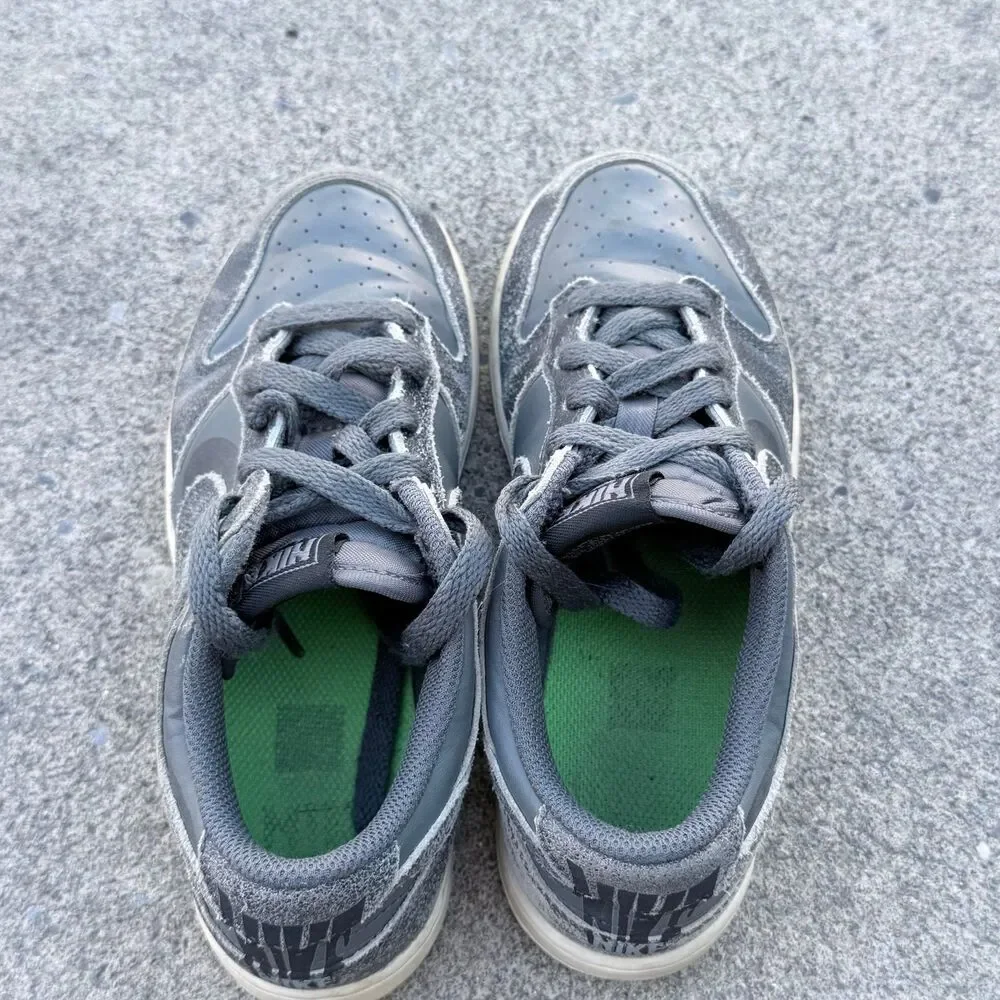 Nike Dunk Low SE GS Halloween distress kids shoes 2Y 2022 Iron Grey Phantom